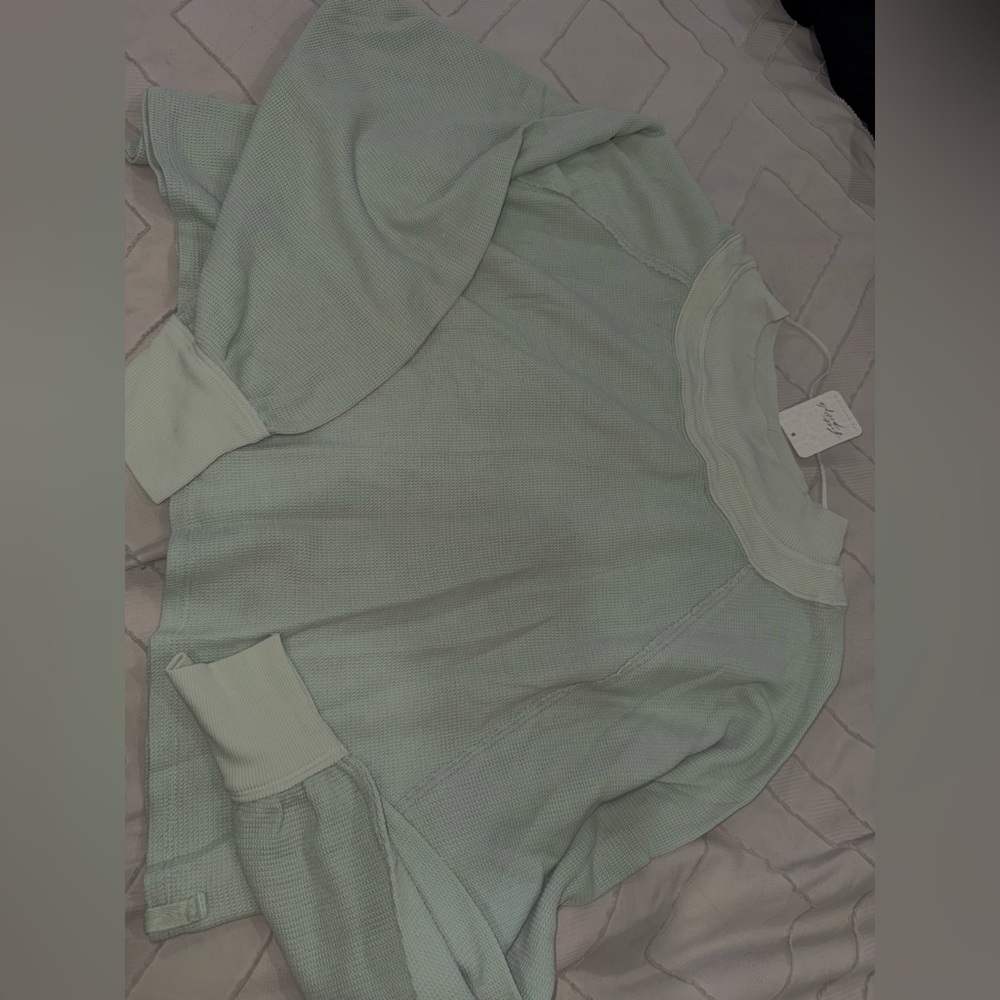 Free people Mint Green long sleeve